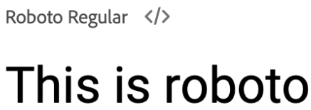 Roboto google font