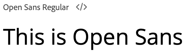 open sans Google Font